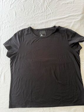 STYLUS Black Crew Neck Short Sleeve Tee